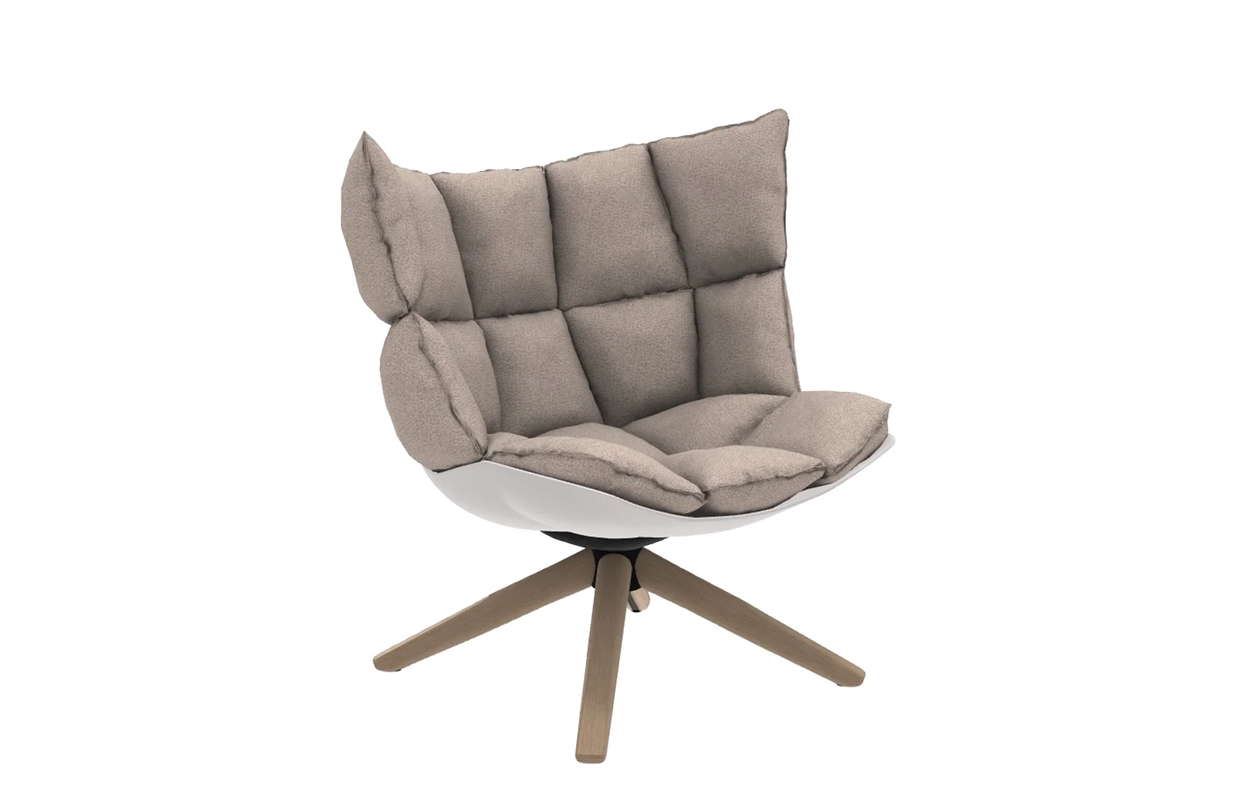 Husk Swivel Armchair with Snug Sides - Image 3