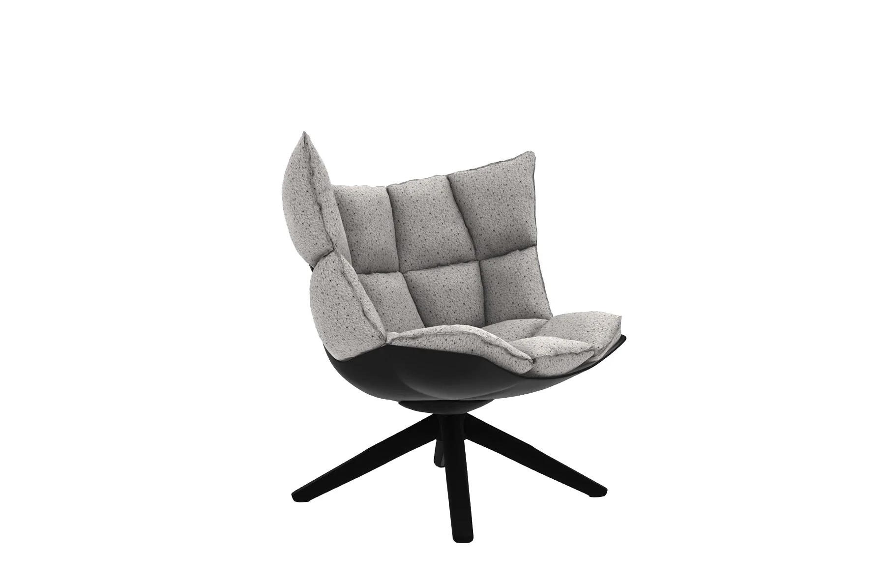 Husk Swivel Armchair with Snug Sides - Image 7