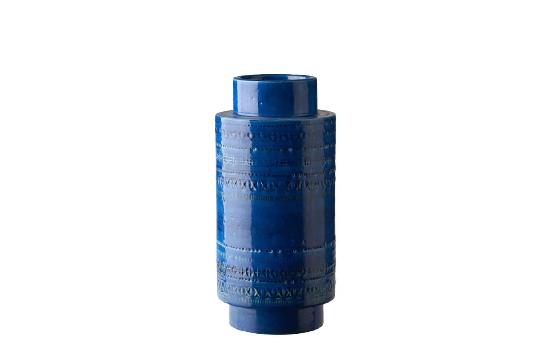 Rimini Blu Spool Vase