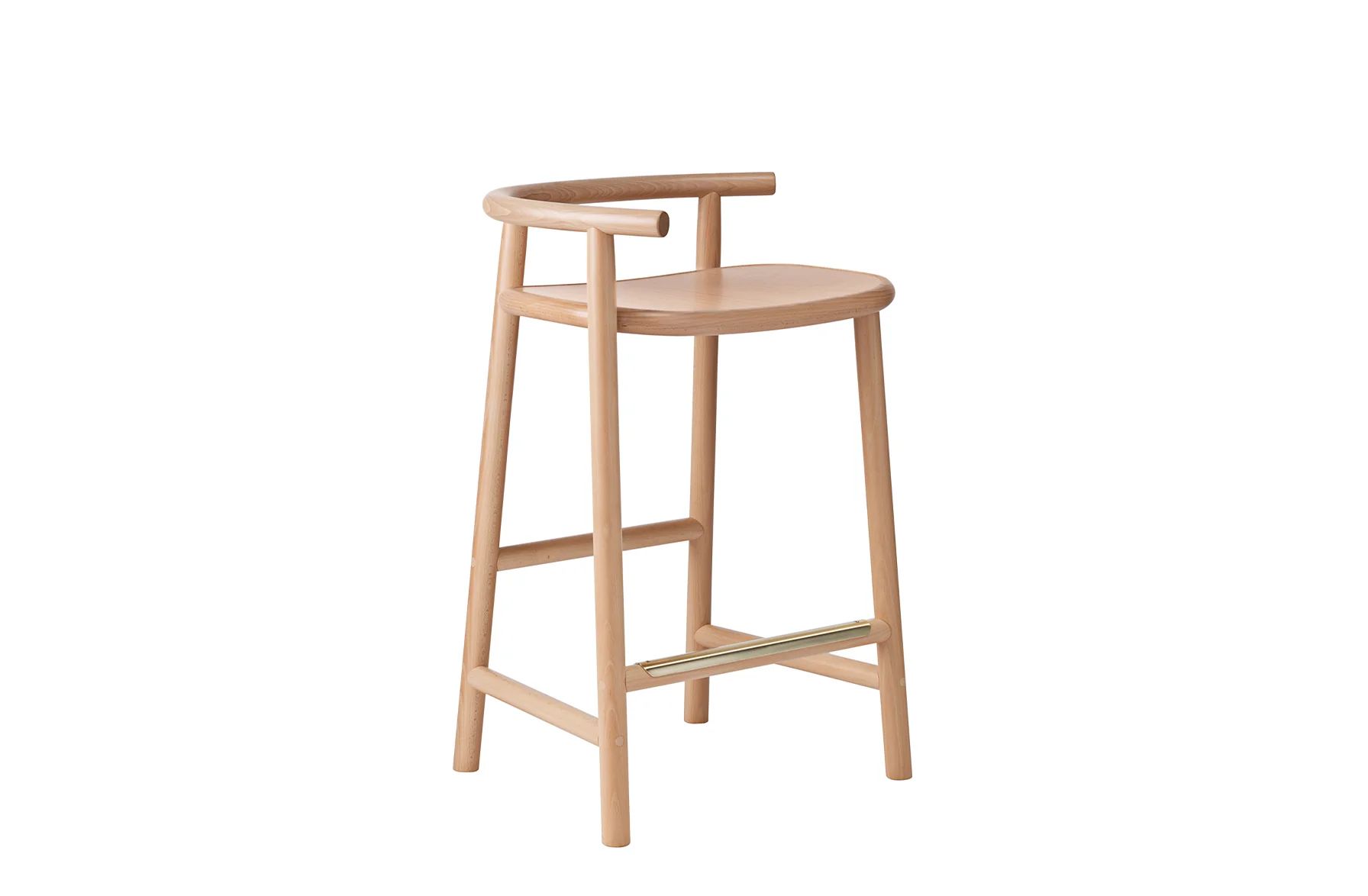 Single Curve Counter Stool