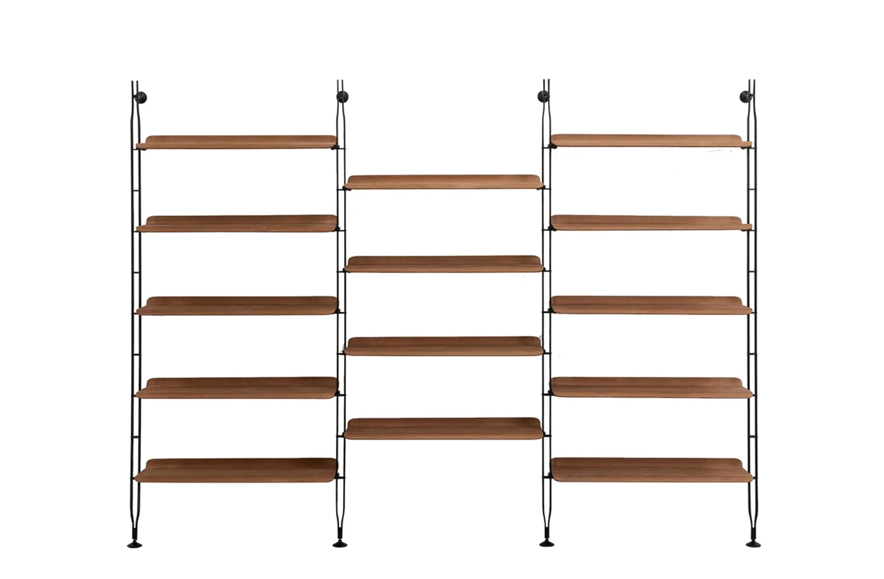 Adam Wood Bookcase - 14 Shelves 90 cm - 4 Struts