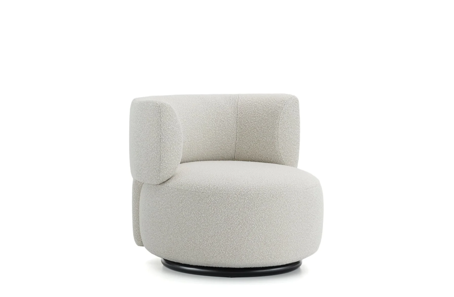 K-Waiting Swivel Armchair - Boucle