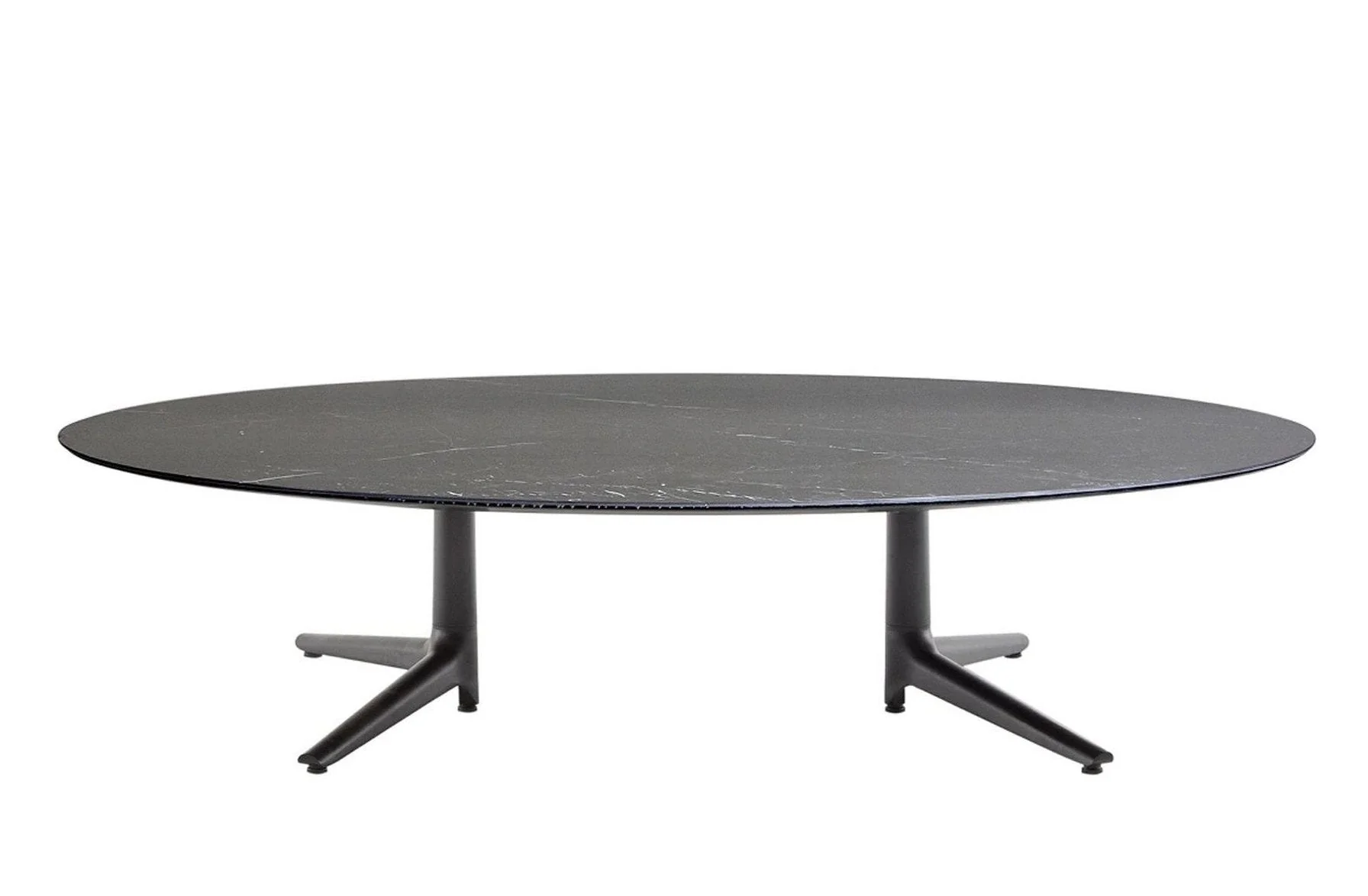 Multiplo Low Oval Coffee Table - Stoneware