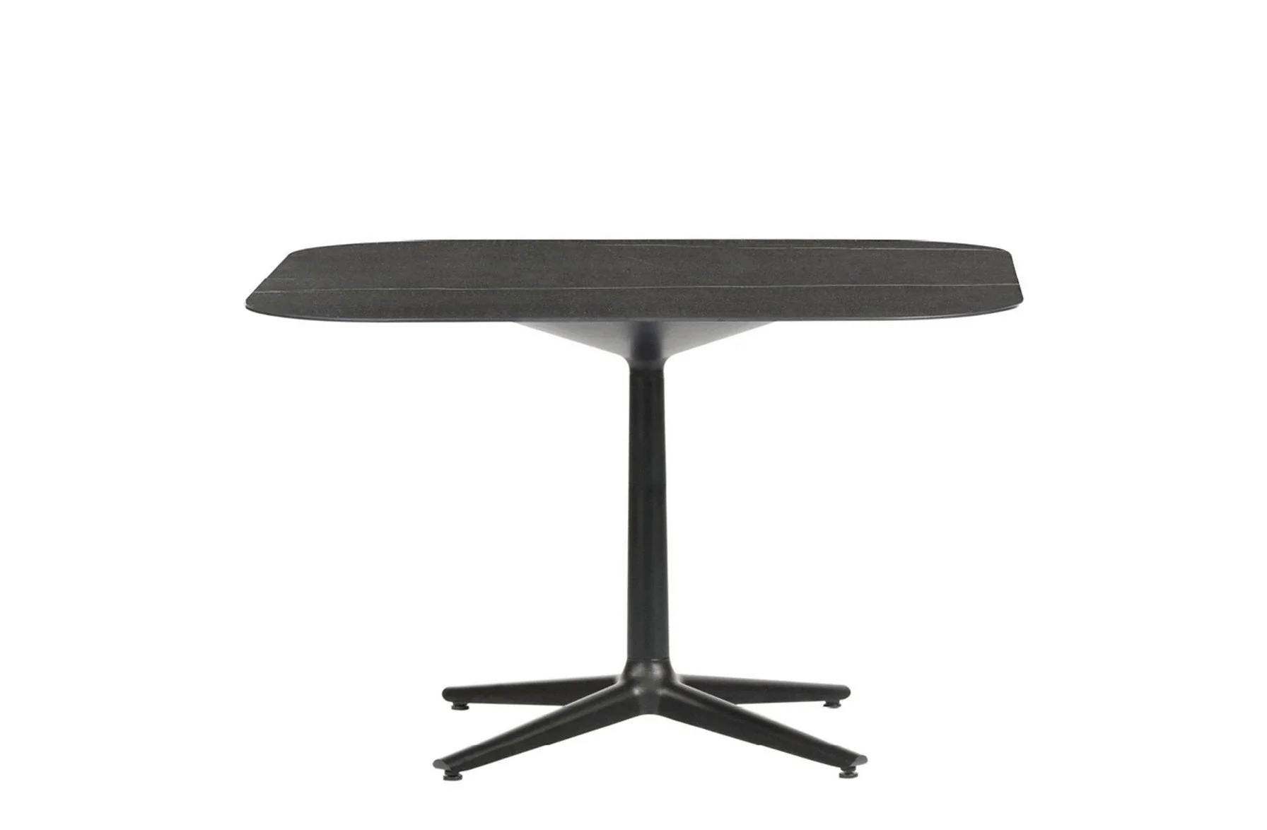 Multiplo Outdoor Medium Square Table - Base with Spokes - Stoneware