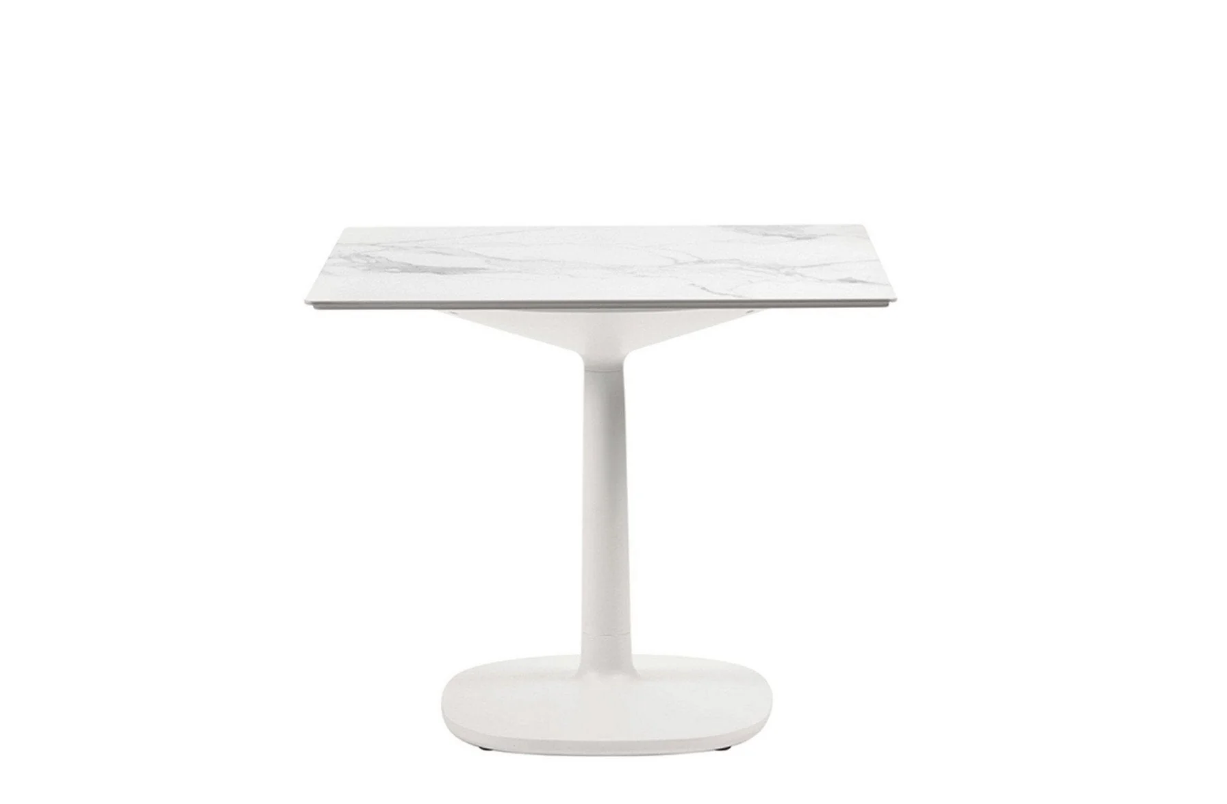 Multiplo Outdoor Small Square Table - Square Base - Stoneware