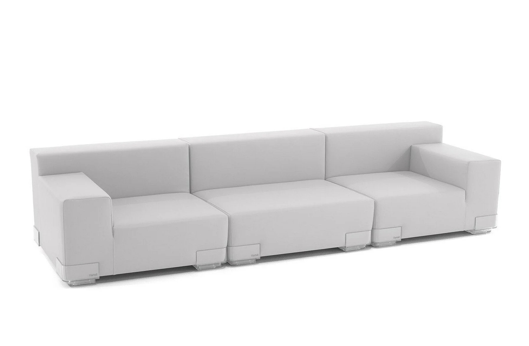 Plastics Tech Fabric 3 Seat Sofa