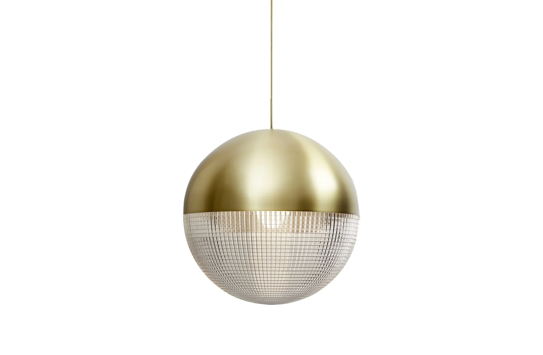 Lens Flair Pendant Light - Brushed Brass
